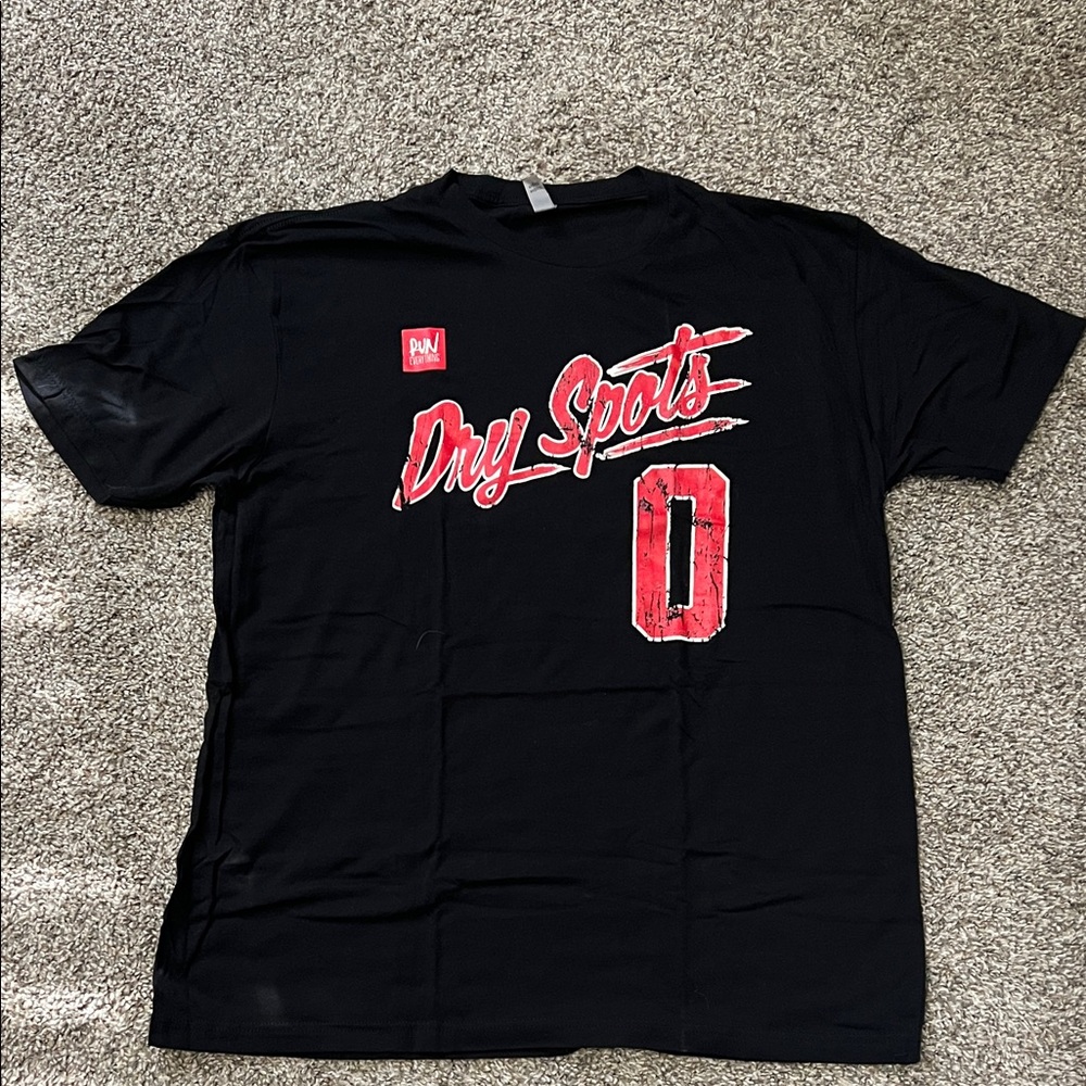 Flag Nor Fail Black Tee with Red Graphics